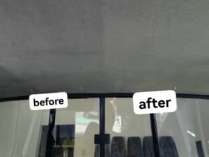 VAN interior detailing, before and after